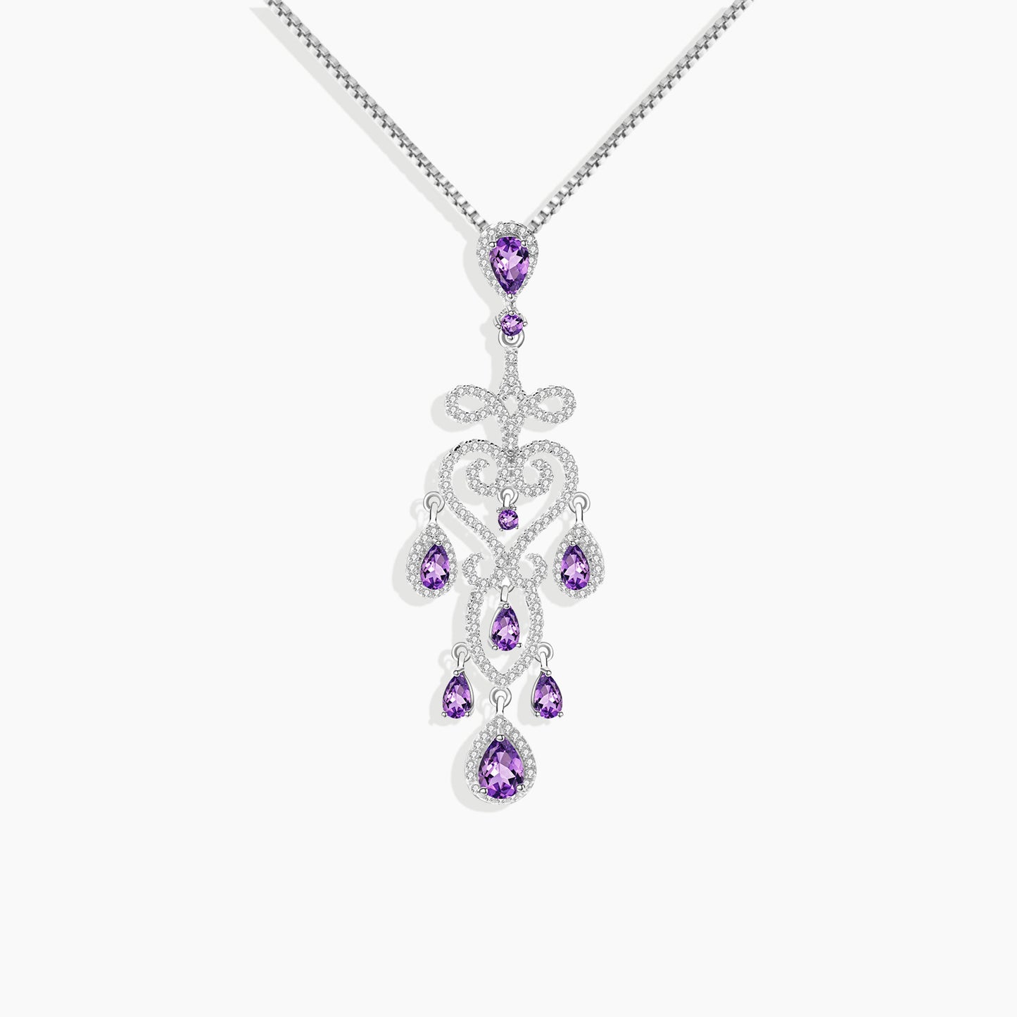 Amethyst Culture Necklace in Sterling Silver