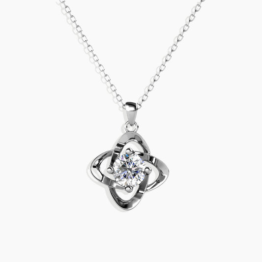 Moissanite 1ct. Galaxy Pendant Necklace in Sterling Silver
