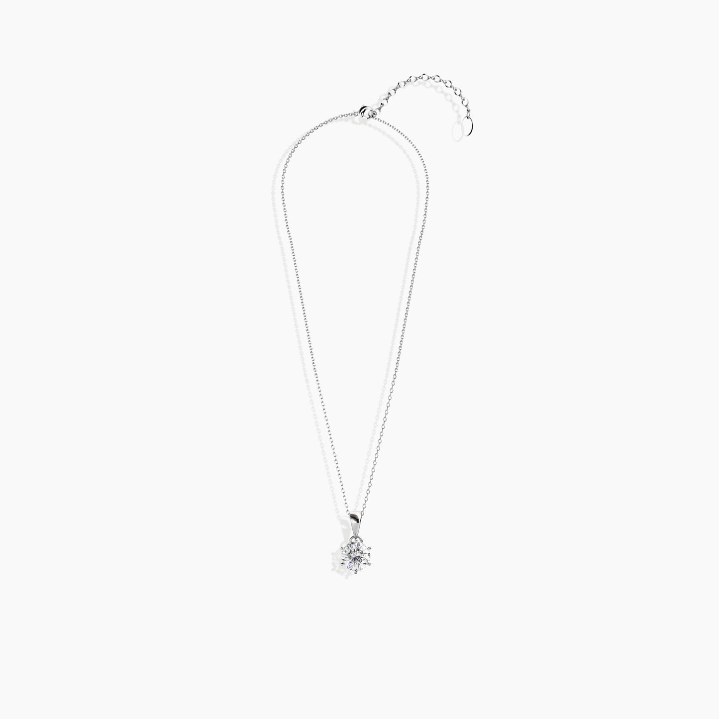 Irosk Classic Moissanite Necklace 1 Ct