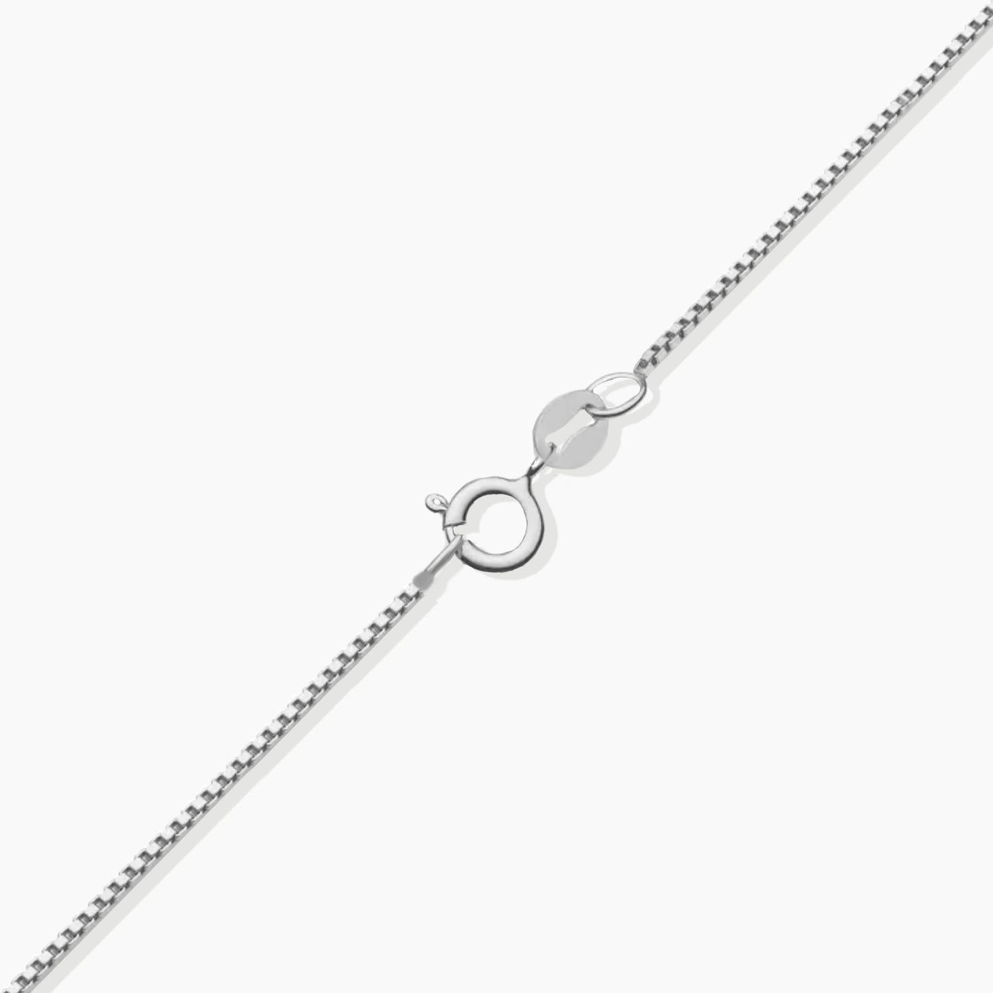 Garnet Infanta Charm Necklace in Sterling Silver