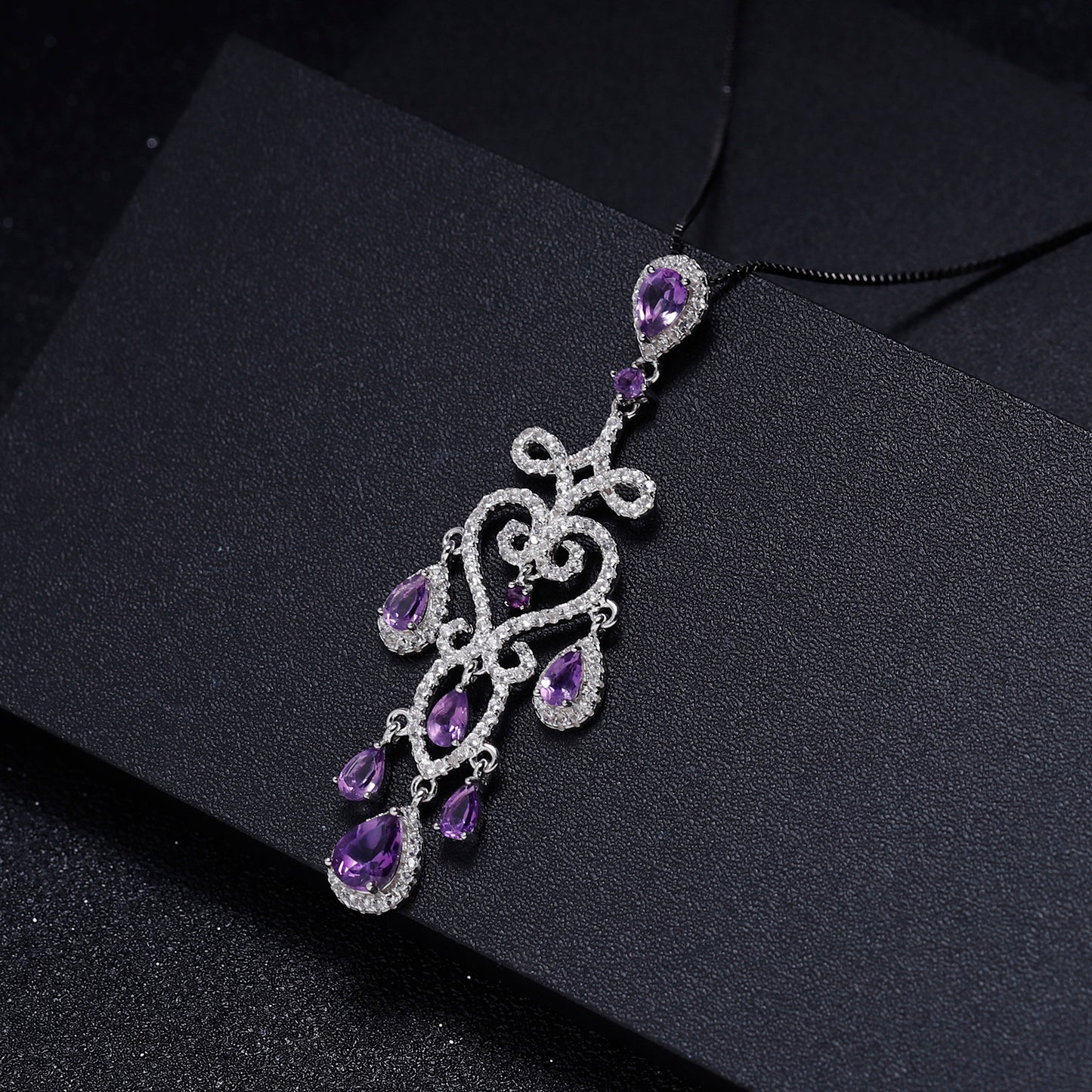 Amethyst Culture Necklace in Sterling Silver