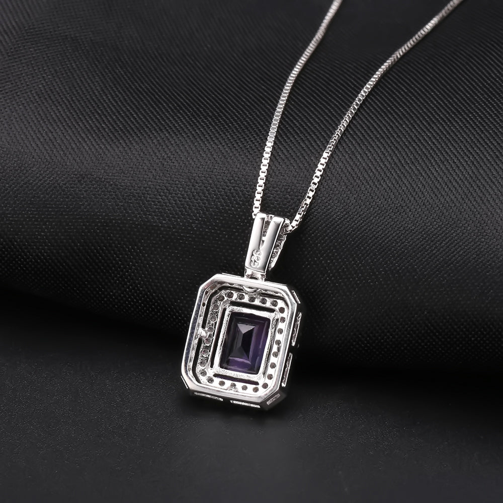 Amethyst Royale Pendant Necklace in Sterling Silver