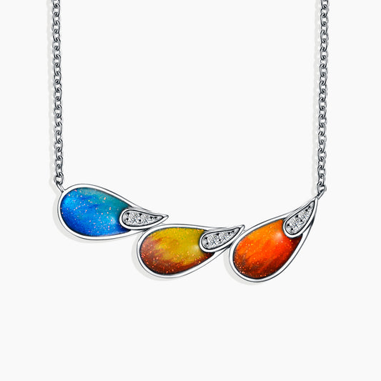 The Bird of Paradise Necklace in  Sterling Silver