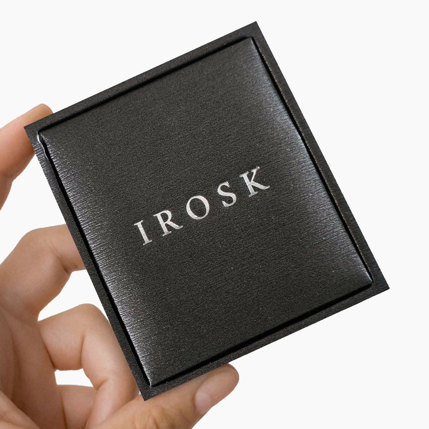 Irosk Round Cut Necklace in Sterling Silver -  Garnet