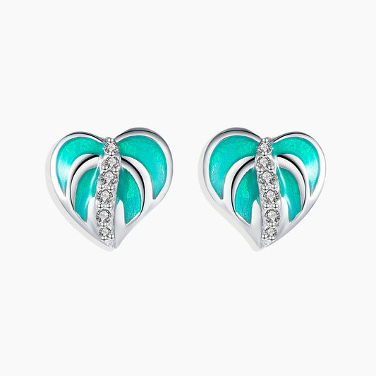 Irosk Turquoise Gracious Earrings in Sterling Silver